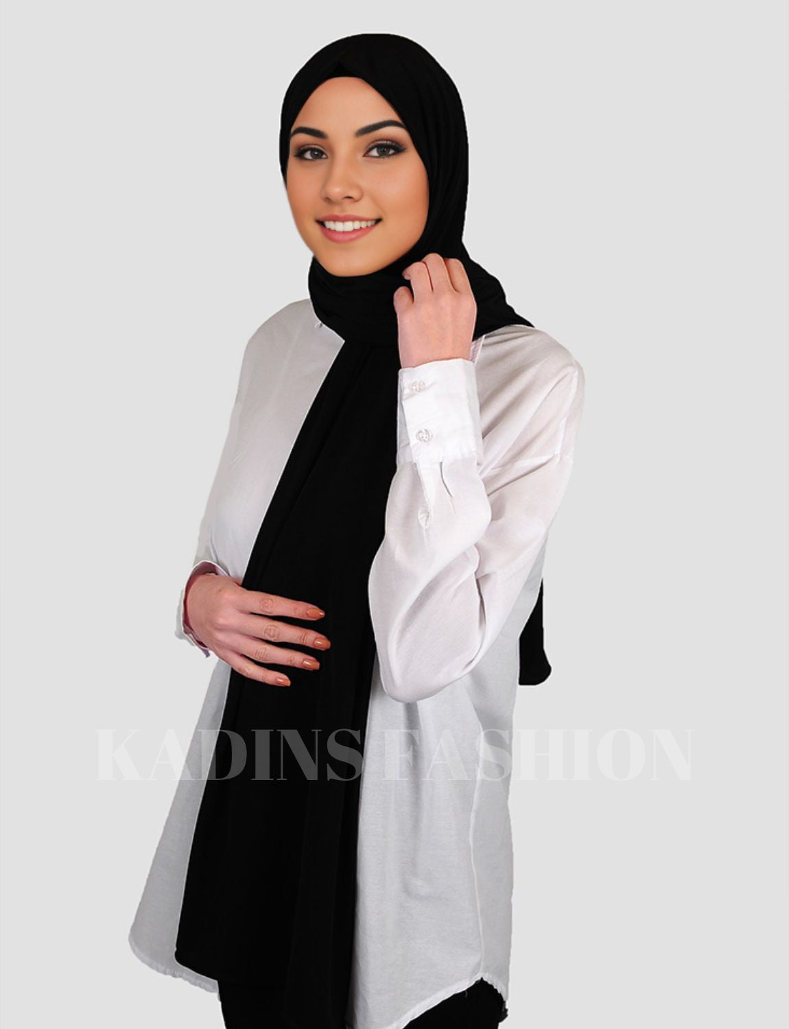 Lycra Hijab-Svart