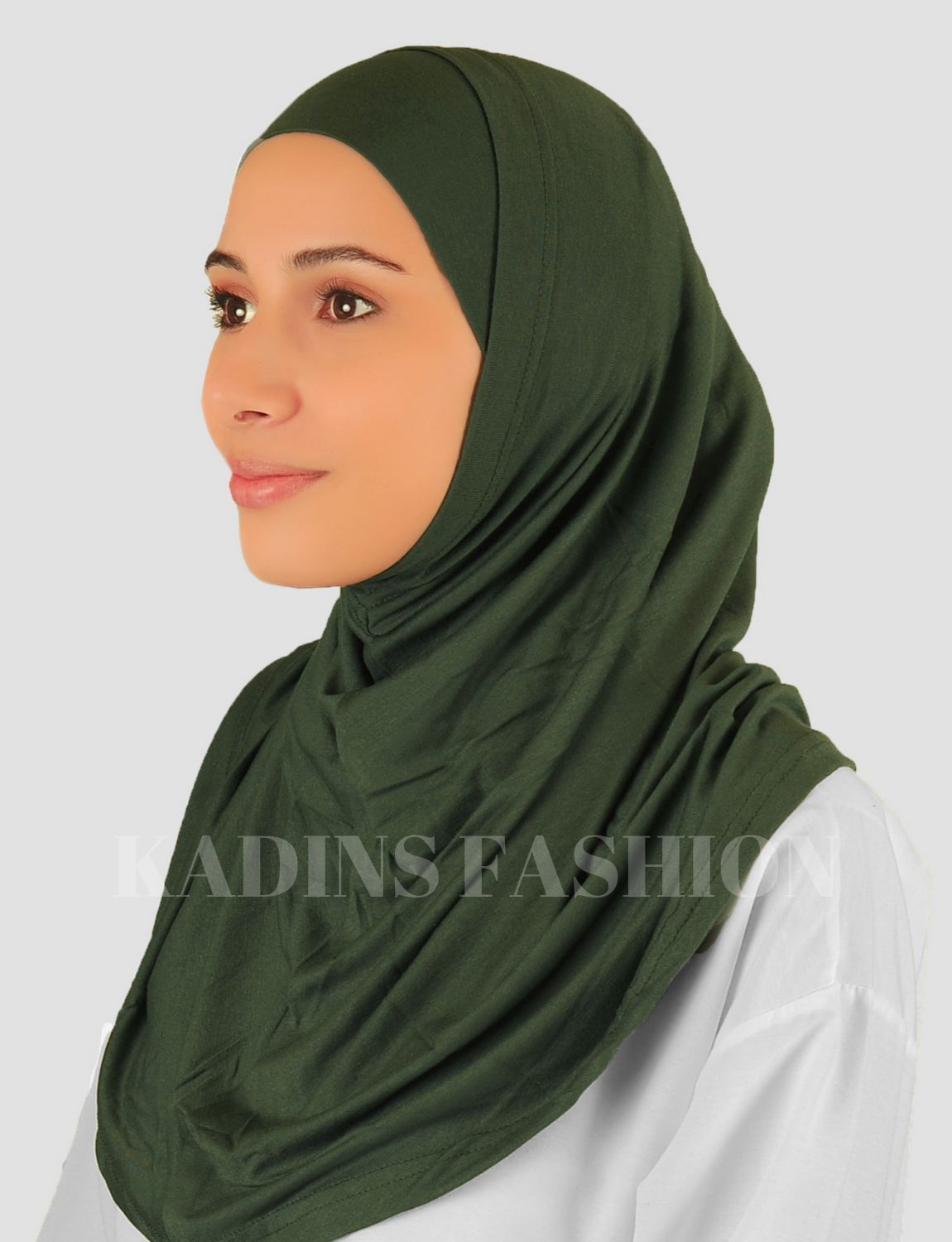 Hijab Al-Amira 2 delar-Mörkgrön
